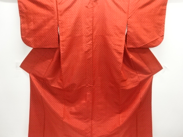 JAPANESE KIMONO / TSUMUGI / ENSEMBLE / WOVEN CHECKERED